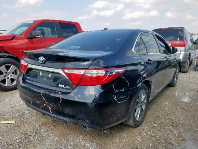 4T1BD1FK5GU190033 - 2016 TOYOTA CAMRY HYBR BLACK photo 4