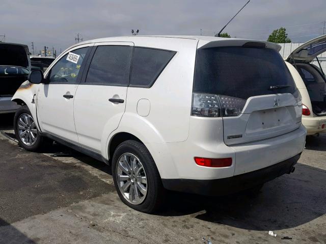 JA4MS31X37U012732 - 2007 MITSUBISHI OUTLANDER WHITE photo 3