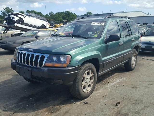 1J4GW58S6XC584939 - 1999 JEEP GRAND CHER GREEN photo 2