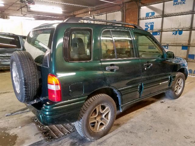 2CNBJ634246910913 - 2004 CHEVROLET TRACKER LT GREEN photo 4