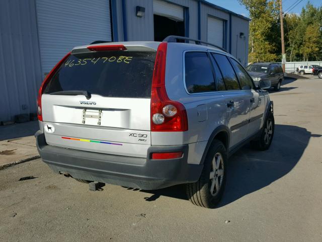 YV1CM59H041093295 - 2004 VOLVO XC90 SILVER photo 4