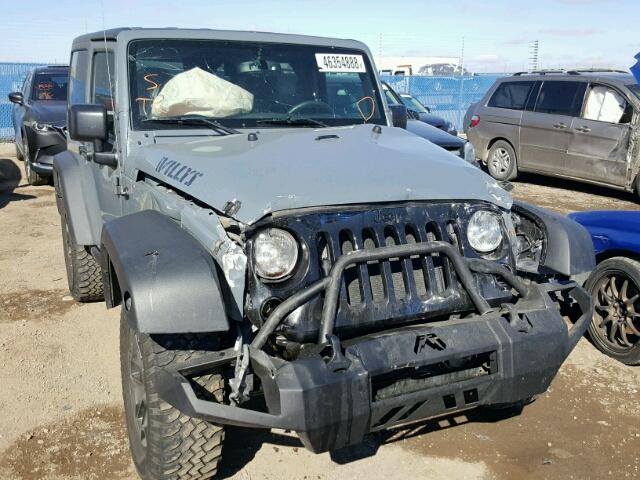 1C4AJWAG3FL633194 - 2015 JEEP WRANGLER S GRAY photo 1