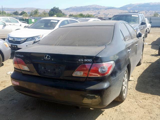 JTHBF30G930122185 - 2003 LEXUS ES 300 BLACK photo 4