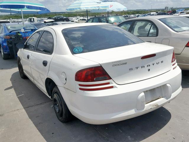 1B3EL36X74N358614 - 2004 DODGE STRATUS SE WHITE photo 3