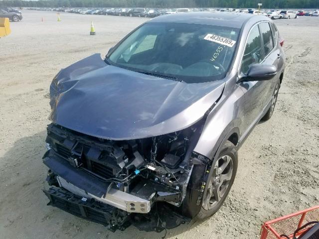 7FARW1H83KE017969 - 2019 HONDA CR-V EXL SILVER photo 2