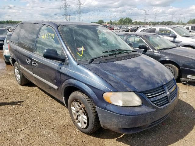 1D4GP25BX6B518732 - 2006 DODGE CARAVAN SE BLUE photo 1