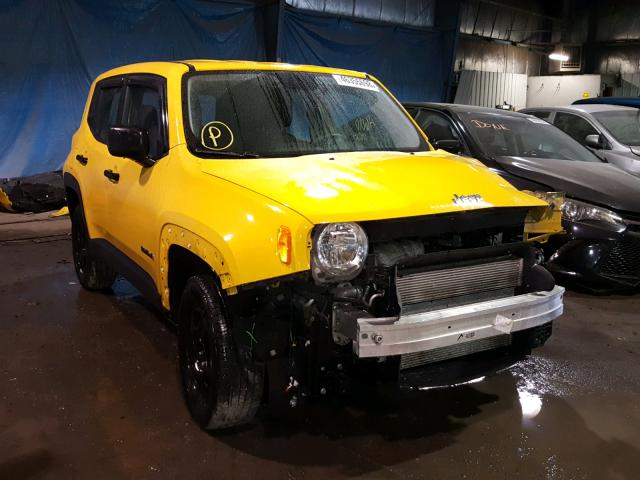 ZACCJBAB6HPG35431 - 2017 JEEP RENEGADE S YELLOW photo 1