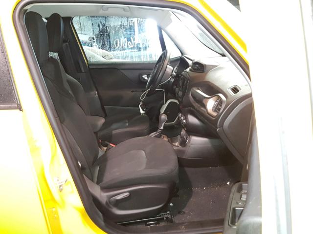 ZACCJBAB6HPG35431 - 2017 JEEP RENEGADE S ყვითელი ფოტო 5