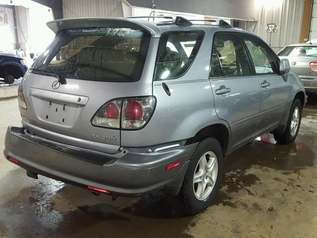 JTJHF10U530303240 - 2003 LEXUS RX 300 SILVER photo 4