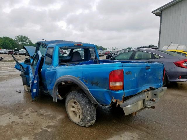 1FTCR15X0RPA28027 - 1994 FORD RANGER SUP BLUE photo 3