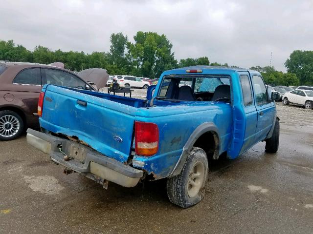 1FTCR15X0RPA28027 - 1994 FORD RANGER SUP BLUE photo 4