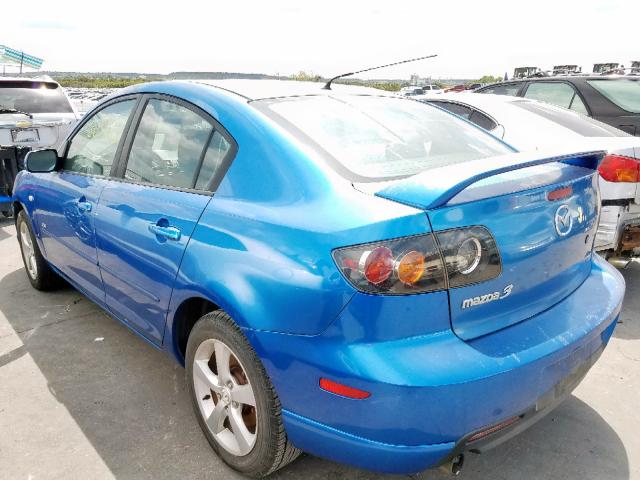 JM1BK123051265485 - 2005 MAZDA 3 S BLUE photo 3