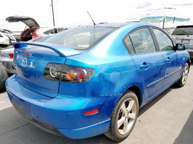 JM1BK123051265485 - 2005 MAZDA 3 S BLUE photo 4