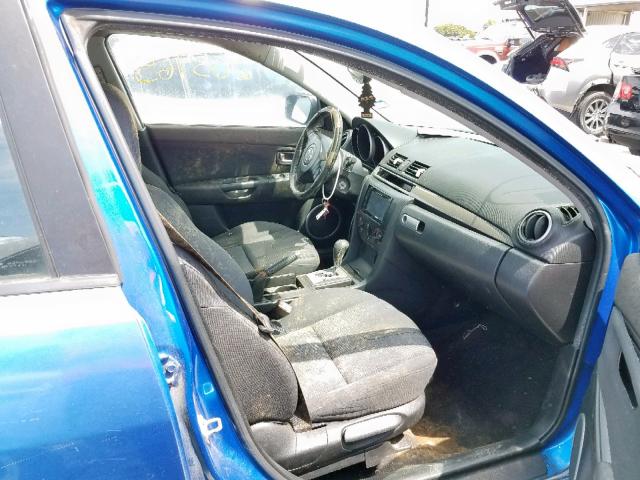 JM1BK123051265485 - 2005 MAZDA 3 S BLUE photo 5