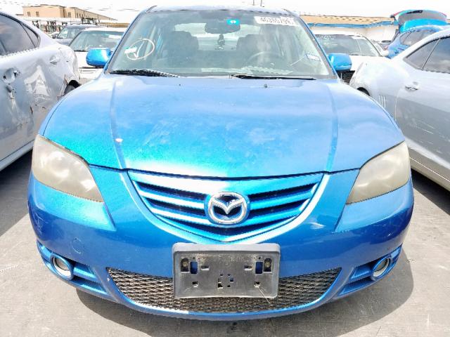 JM1BK123051265485 - 2005 MAZDA 3 S BLUE photo 9