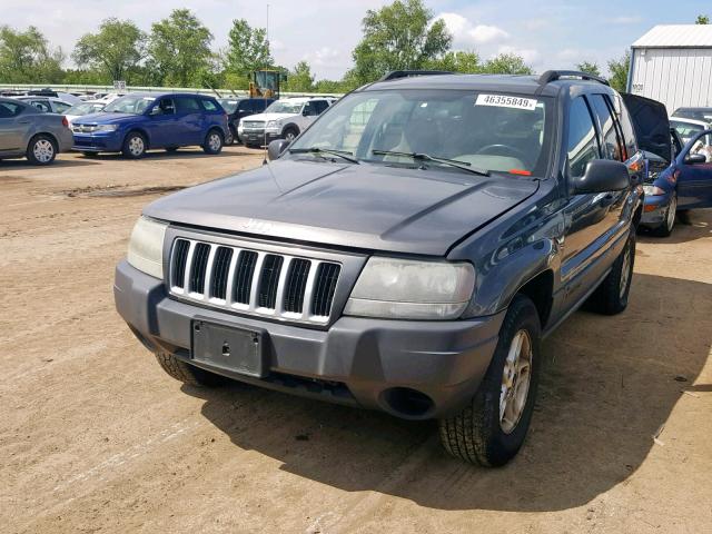 1J4GW48S74C308159 - 2004 JEEP GRAND CHER GRAY photo 2