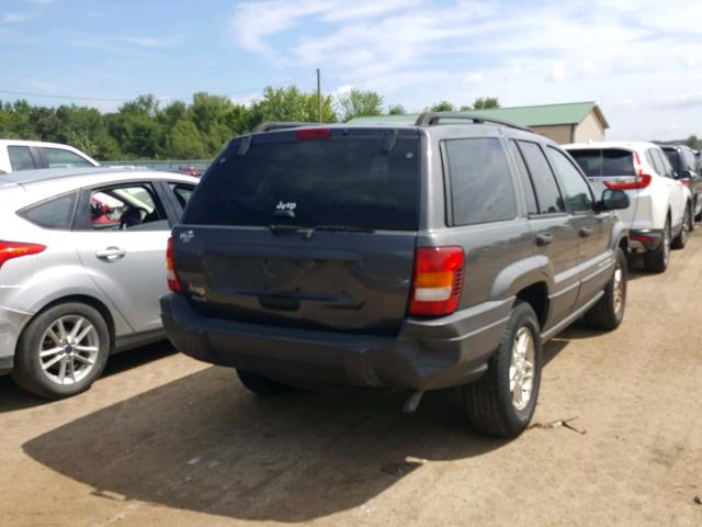 1J4GW48S74C308159 - 2004 JEEP GRAND CHER GRAY photo 4