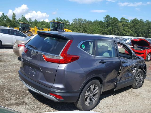 5J6RW6H39HL004379 - 2017 HONDA CR-V LX GRAY photo 4