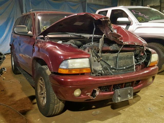 1B4HS28ZX1F646265 - 2001 DODGE DURANGO RED photo 1