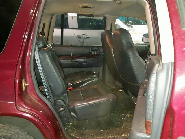 1B4HS28ZX1F646265 - 2001 DODGE DURANGO RED photo 6