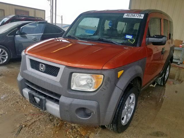 5J6YH185X3L009125 - 2003 HONDA ELEMENT EX ORANGE photo 2