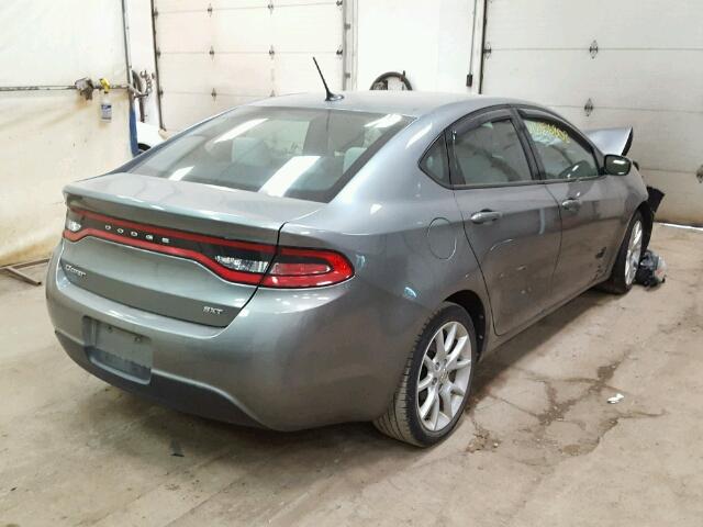 1C3CDFBA4DD707616 - 2013 DODGE DART SXT GRAY photo 4