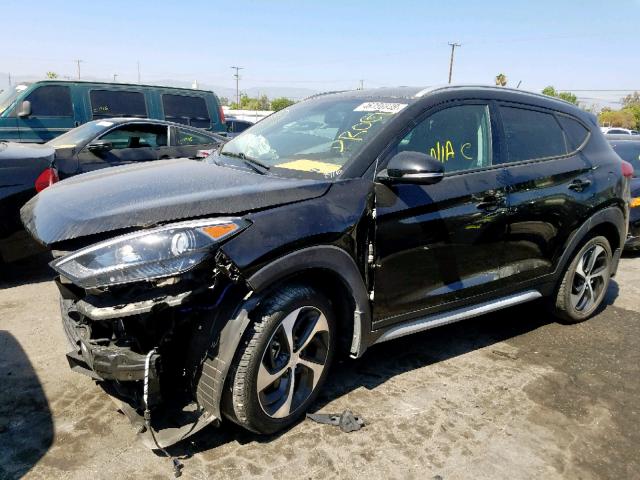 KM8J3CA2XHU388917 - 2017 HYUNDAI TUCSON LIM BLACK photo 2