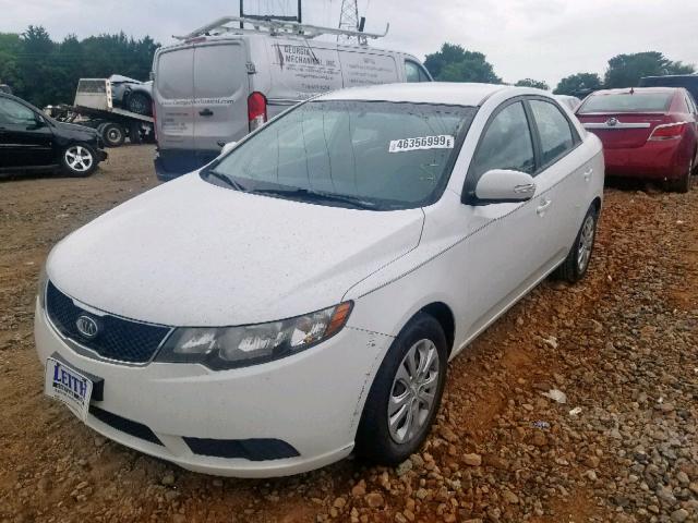 KNAFU4A21A5107274 - 2010 KIA FORTE EX WHITE photo 2