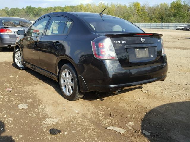 3N1AB6AP2CL709665 - 2012 NISSAN SENTRA 2.0 BLACK photo 3