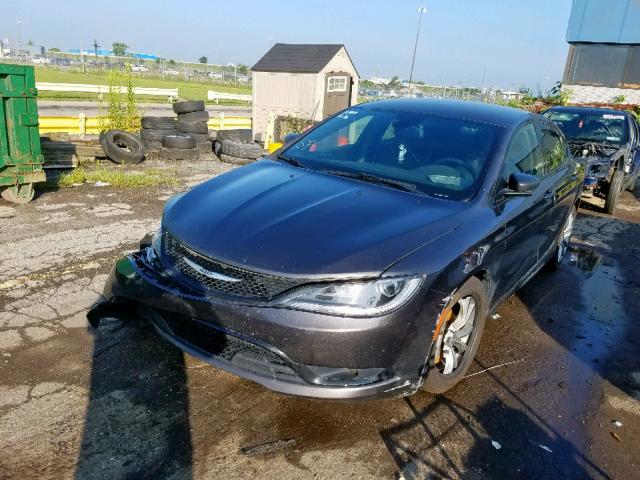 1C3CCCBB8GN138309 - 2016 CHRYSLER 200 S GRAY photo 2