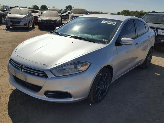 1C3CDFBA9DD318373 - 2013 DODGE DART SXT SILVER photo 2