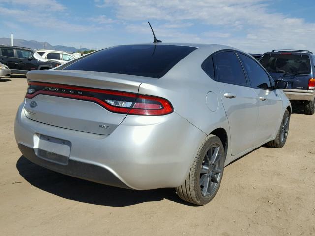 1C3CDFBA9DD318373 - 2013 DODGE DART SXT SILVER photo 4