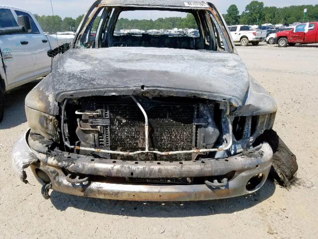 3D7KR28C75G824921 - 2005 DODGE RAM 2500 S დამწვარი ფოტო 7