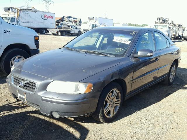 YV1RS592772605855 - 2007 VOLVO S60 2.5T CHARCOAL photo 2