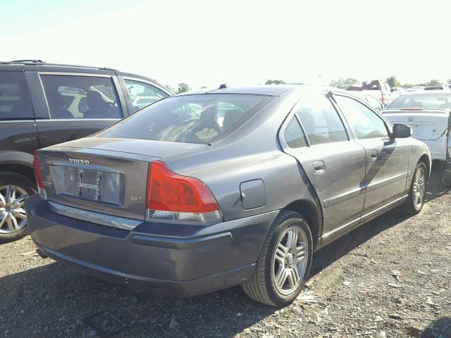 YV1RS592772605855 - 2007 VOLVO S60 2.5T CHARCOAL photo 4