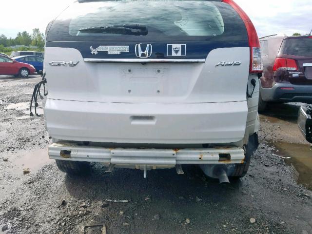 5J6RM4H38DL040729 - 2013 HONDA CR-V LX WHITE photo 9