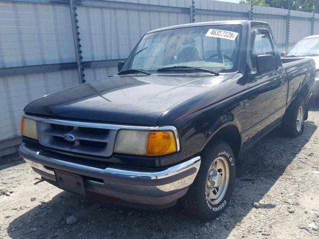 1FTCR10A1VTA74938 - 1997 FORD RANGER BLACK photo 2