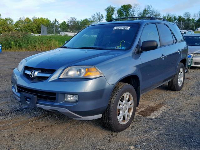 2HNYD18996H538825 - 2006 ACURA MDX TOURIN BLUE photo 2