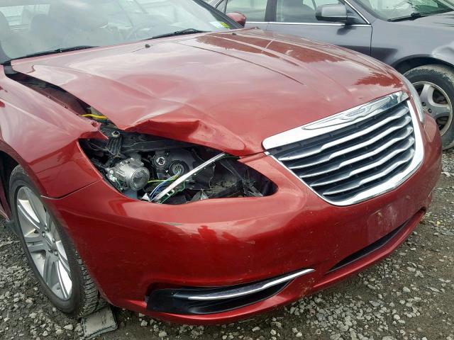 1C3BCBEB1CN279797 - 2012 CHRYSLER 200 TOURIN SILVER photo 9