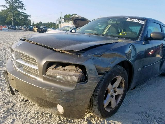 2B3CA3CV7AH227851 - 2010 DODGE CHARGER SX GRAY photo 9