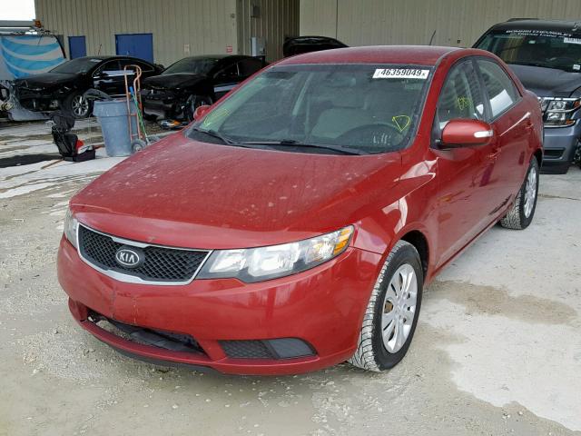 KNAFU4A2XA5215120 - 2010 KIA FORTE EX RED photo 2