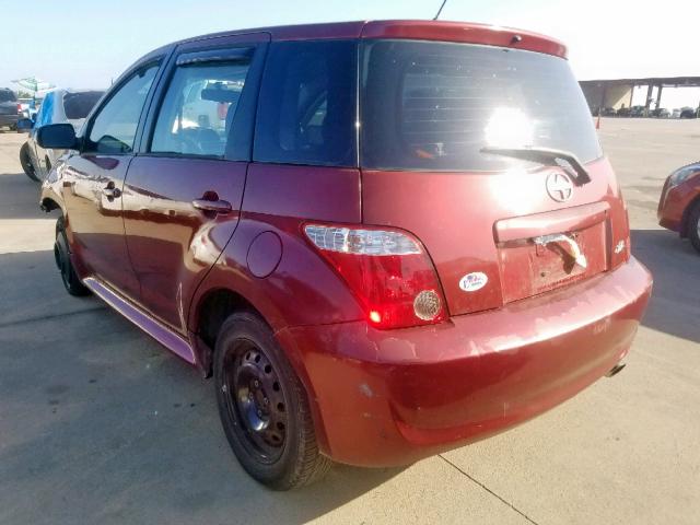 JTKKT624660162932 - 2006 TOYOTA SCION XA RED photo 3