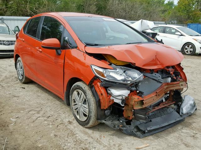 3HGGK5H41KM705890 - 2019 HONDA FIT LX ORANGE photo 1