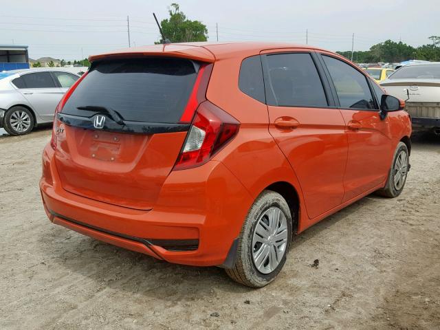 3HGGK5H41KM705890 - 2019 HONDA FIT LX ORANGE photo 4