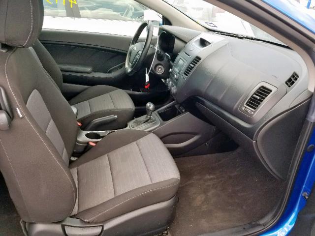 KNAFX6A83E5176190 - 2014 KIA FORTE EX BLUE photo 5