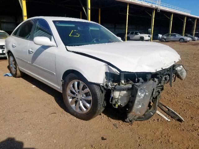 KMHFC46F87A217638 - 2007 HYUNDAI AZERA SE WHITE photo 1