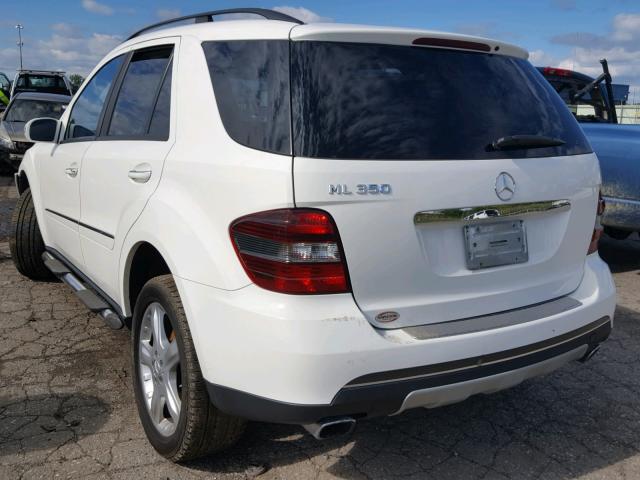 4JGBB86E26A040583 - 2006 MERCEDES-BENZ ML 350 WHITE photo 3