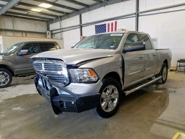 1C6RR7TMXES421554 - 2014 RAM 1500 SLT SILVER photo 2