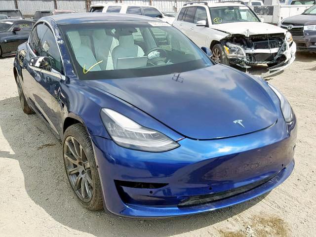 5YJ3E1EBXJF096513 - 2018 TESLA MODEL 3 BLUE photo 1