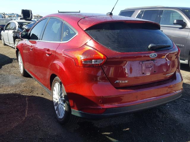 1FADP3N24HL268509 - 2017 FORD FOCUS TITA RED photo 3